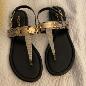 Coach size 6.5 sandals